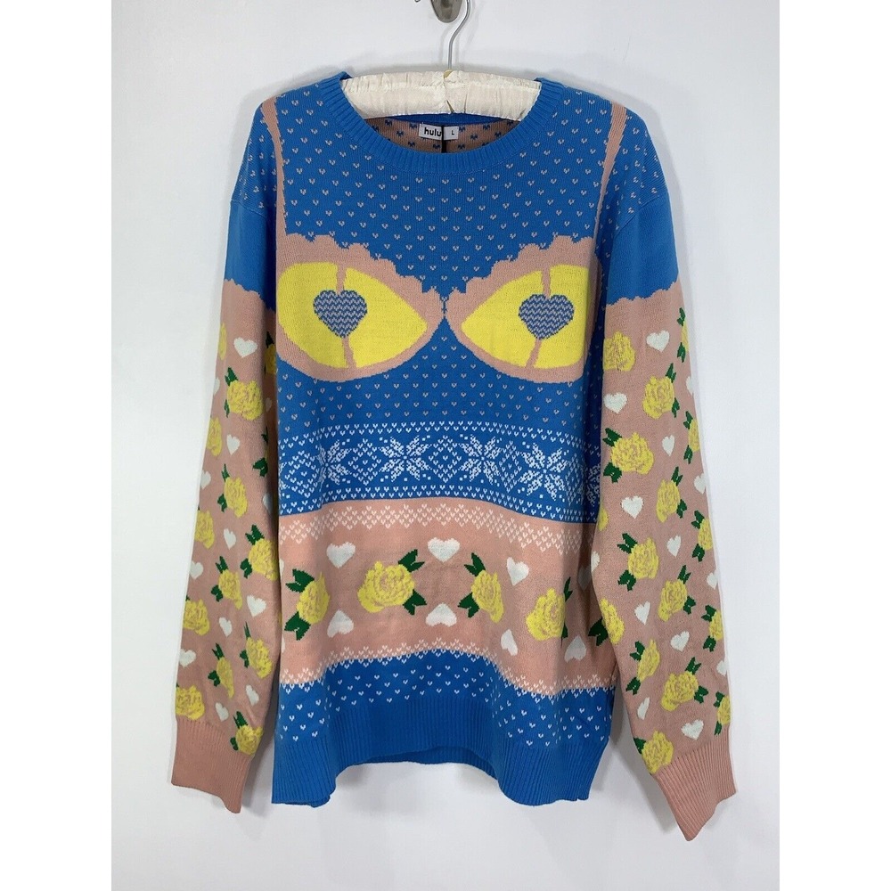 NWT Hulu The Shrill TV "Wine 'Em" Sweater